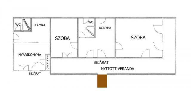 Eladó családi ház, Szomolyán 29.5 M Ft, 2 szobás