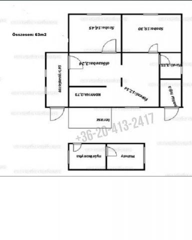 Eladó családi ház, Pusztavacson 31.5 M Ft, 2 szobás