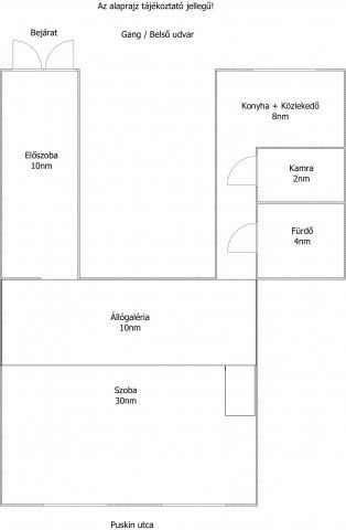 Eladó téglalakás, Budapesten, VIII. kerületben 74.9 M Ft