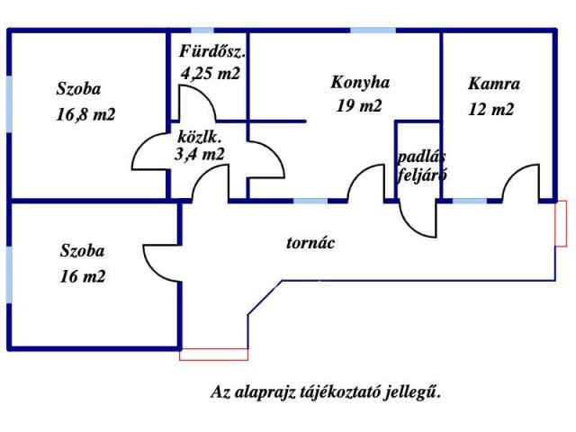 Eladó családi ház, Gyomaendrődön 13.5 M Ft, 2 szobás