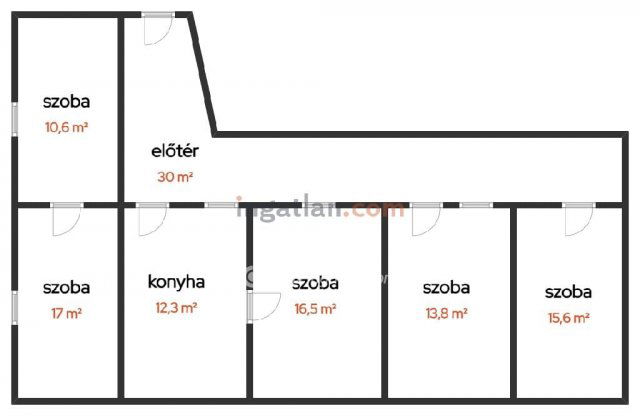 Eladó családi ház, Csitáron 13 M Ft, 5 szobás