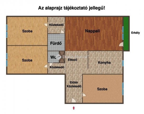 Eladó panellakás, Várpalotán 59.9 M Ft, 4 szobás