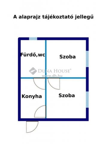 Eladó családi ház, Halásztelken 35 M Ft, 2 szobás