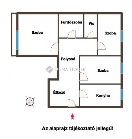 Eladó panellakás, Budaörsön 74.2 M Ft, 3 szobás