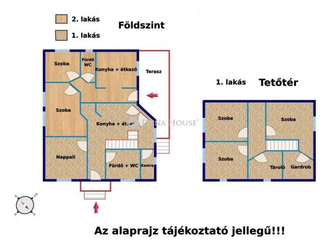 Eladó ikerház, Őrbottyánban 93 M Ft, 6 szobás