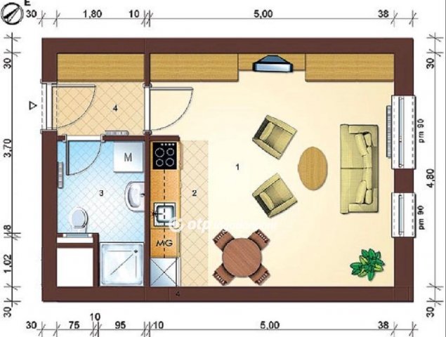 Kiadó téglalakás, albérlet, Budapesten, X. kerületben, 1 szobás