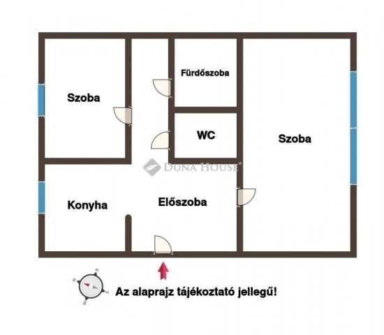 Eladó panellakás, Veszprémben 50 M Ft, 2 szobás