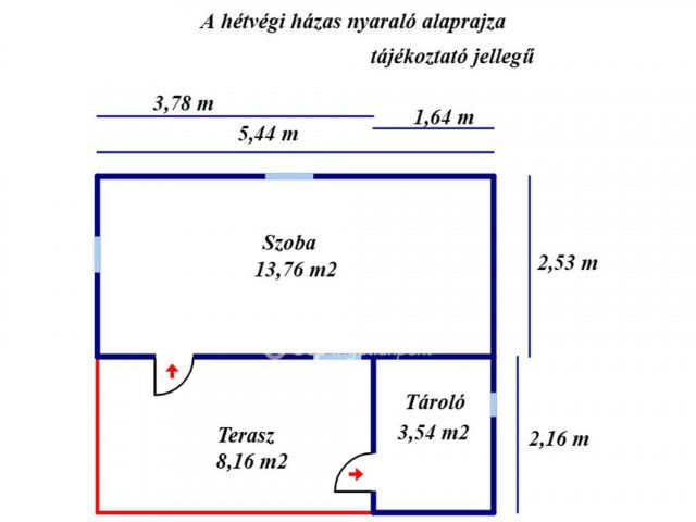 Eladó nyaraló, Kiskunfélegyházán 5.99 M Ft, 1 szobás