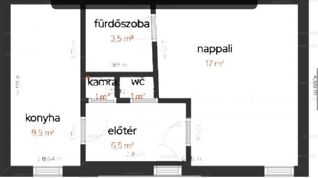 Eladó téglalakás, Budapesten, VI. kerületben 49.9 M Ft