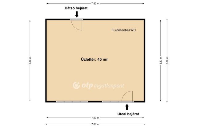 Eladó üzlethelyiség, Budapesten, VIII. kerületben 47.9 M Ft