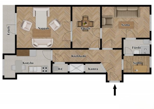 Eladó téglalakás, Budapesten, XIII. kerületben 99 M Ft