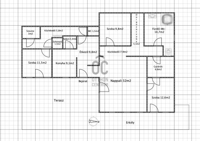 Eladó téglalakás, Szekszárdon 126 M Ft, 4 szobás