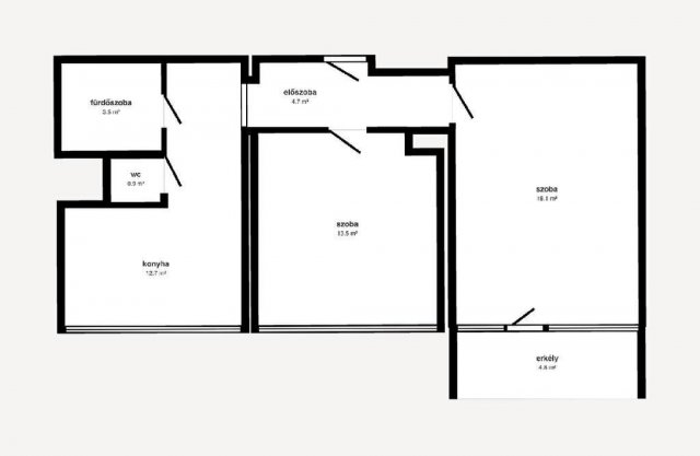 Eladó panellakás, Nyírbátorban 37.8 M Ft, 2 szobás