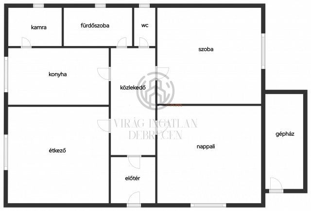 Eladó családi ház, Debrecenben 89.9 M Ft, 3 szobás