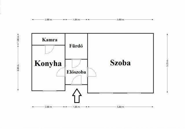 Kiadó téglalakás, albérlet, Miskolcon 130 E Ft / hó, 1 szobás