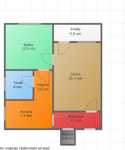 Eladó téglalakás, Salgótarjánban 18.9 M Ft, 2 szobás