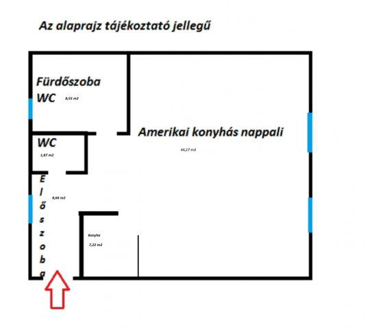 Eladó téglalakás, Budapesten, IX. kerületben 175 M Ft, 1 szobás