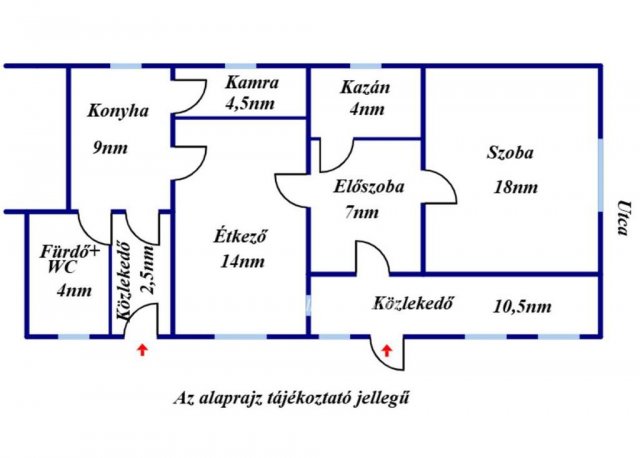 Eladó családi ház, Tiszafüreden 17 M Ft, 2 szobás