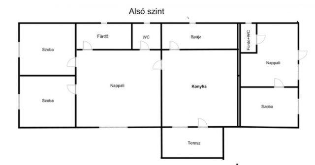 Eladó családi ház, Siklóson 39.9 M Ft, 6 szobás