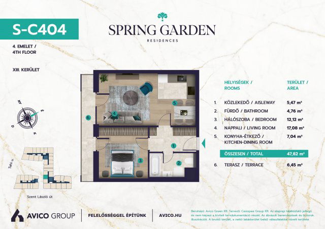 Eladó téglalakás, Budapesten, XIII. kerületben 87.49 M Ft