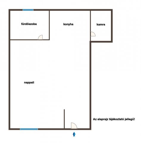 Eladó téglalakás, Vecsésen 40 M Ft, 1 szobás