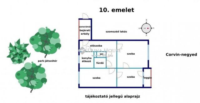 Eladó panellakás, Budapesten, VIII. kerületben 67 M Ft, 3 szobás