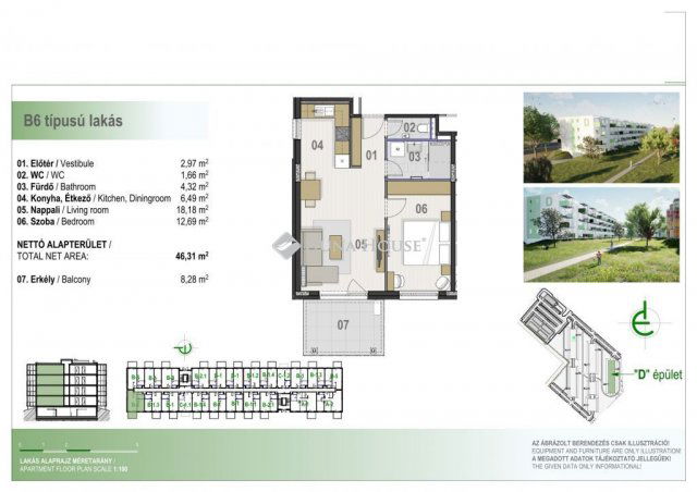 Eladó téglalakás, Debrecenben 65.585 M Ft, 2 szobás