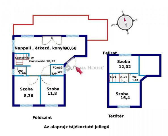 Eladó ikerház, Pogányon 120 M Ft, 4 szobás