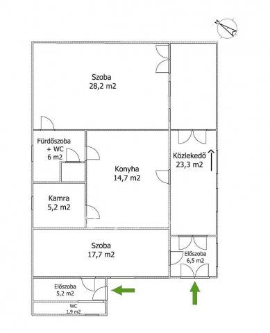 Eladó családi ház, Hódmezővásárhelyen 39.5 M Ft, 2 szobás