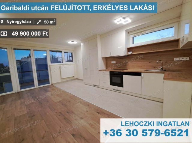 Eladó téglalakás, Nyíregyházán, Garibaldi utcában 49.9 M Ft
