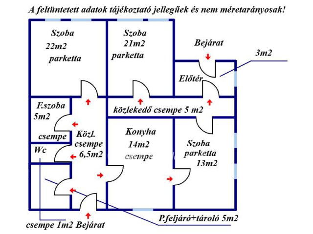 Eladó családi ház, Balassagyarmaton 44.9 M Ft, 3 szobás