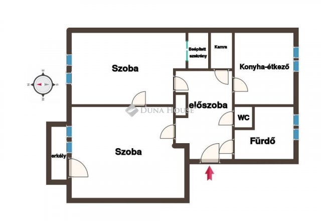 Eladó téglalakás, Szolnokon 29.5 M Ft, 2 szobás