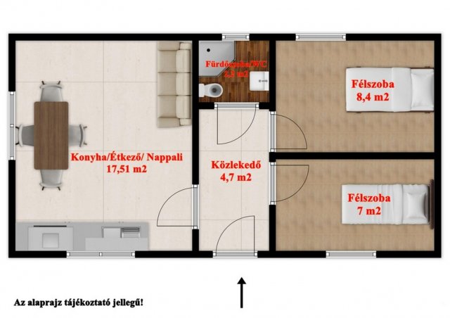 Eladó családi ház, Vésztőn 4.9 M Ft, 1+2 szobás