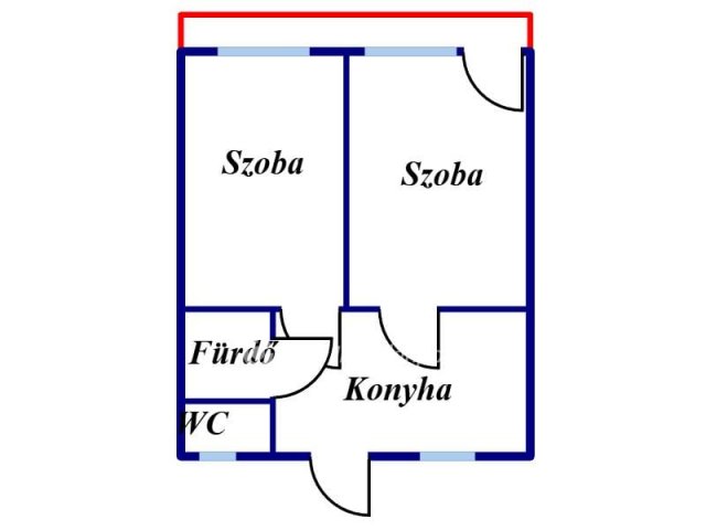 Eladó téglalakás, Barcson 23.5 M Ft, 2 szobás