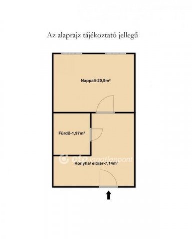 Eladó téglalakás, Budapesten, VIII. kerületben 49 M Ft, 1 szobás