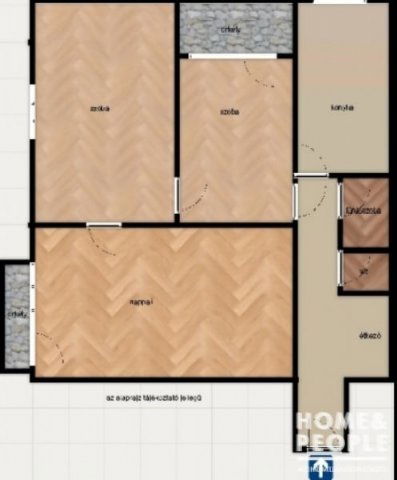 Eladó téglalakás, Szegeden 63.99 M Ft, 2+1 szobás