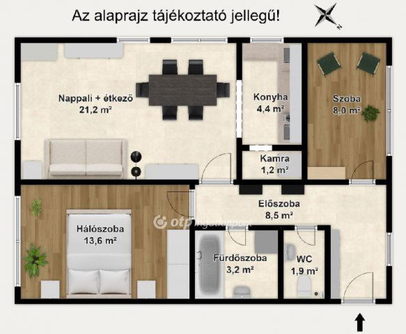 Eladó téglalakás, Székesfehérvárott 79.9 M Ft, 3 szobás