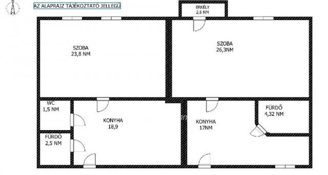 Eladó téglalakás, Budapesten, XIV. kerületben 99 M Ft, 3 szobás