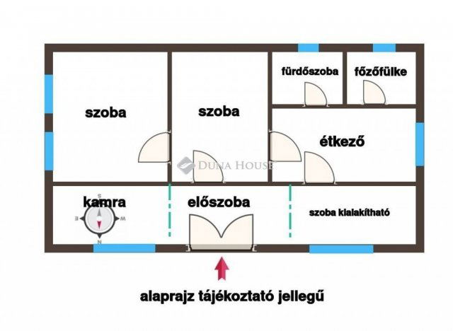 Eladó családi ház, Kunszentmártonban 7.5 M Ft, 2 szobás