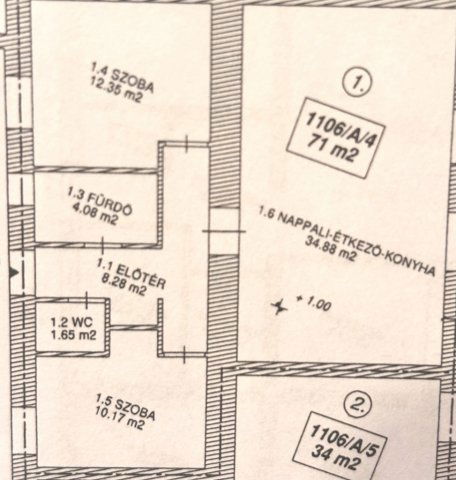 Eladó téglalakás, Szolnokon 81.65 M Ft, 2+1 szobás