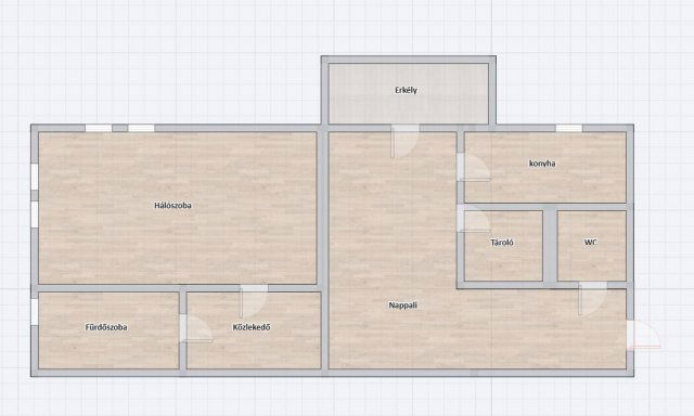Kiadó téglalakás, albérlet, Debrecenben 220 E Ft / hó, 2 szobás