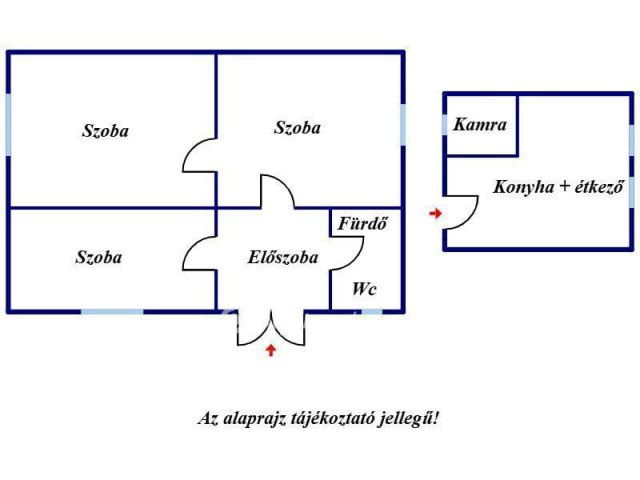 Eladó családi ház, Kunszentmártonban 9.6 M Ft, 2+1 szobás