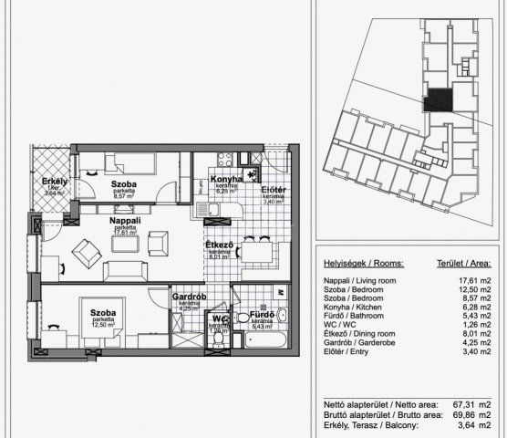 Eladó téglalakás, Budapesten, XIII. kerületben 114.9 M Ft