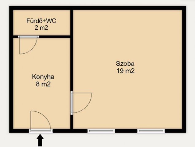 Eladó téglalakás, Budapesten, IV. kerületben 34.9 M Ft, 1 szobás
