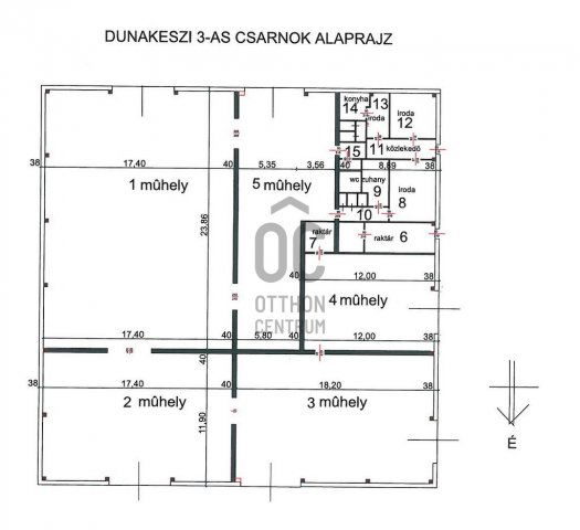 Kiadó ipari ingatlan, Dunakeszin 3334 E Ft / hó
