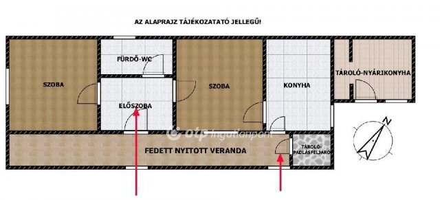 Eladó családi ház, Rózsaszentmártonon 21.5 M Ft, 2 szobás