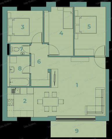 Eladó téglalakás, Nagykanizsán 33.9 M Ft, 1 szobás