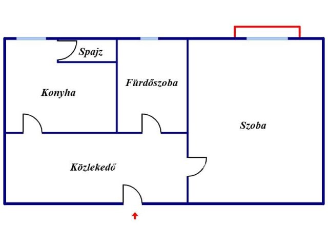 Eladó téglalakás, Miskolcon 25.2 M Ft, 1 szobás