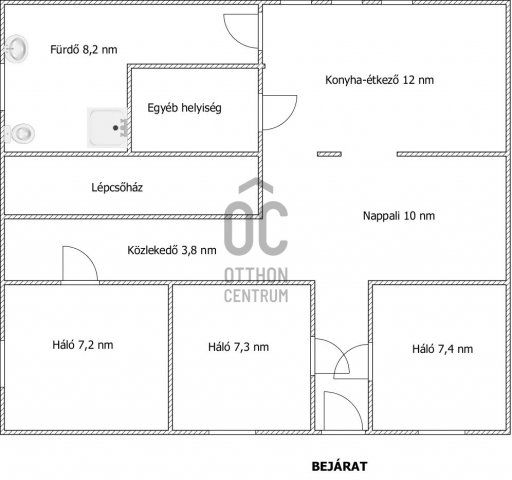 Kiadó családi ház, albérlet, Pakson 90 E Ft / hó, 3 szobás