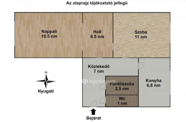 Eladó panellakás, Győrött 45.9 M Ft, 1+1 szobás